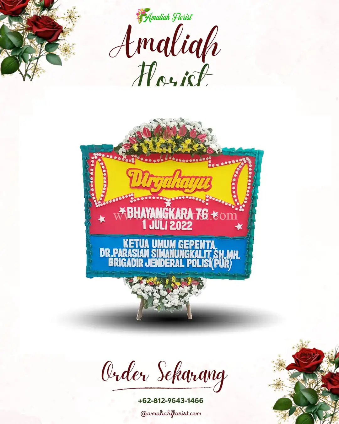 Papan Bunga HUT Ulang Tahun Bakti Jaya